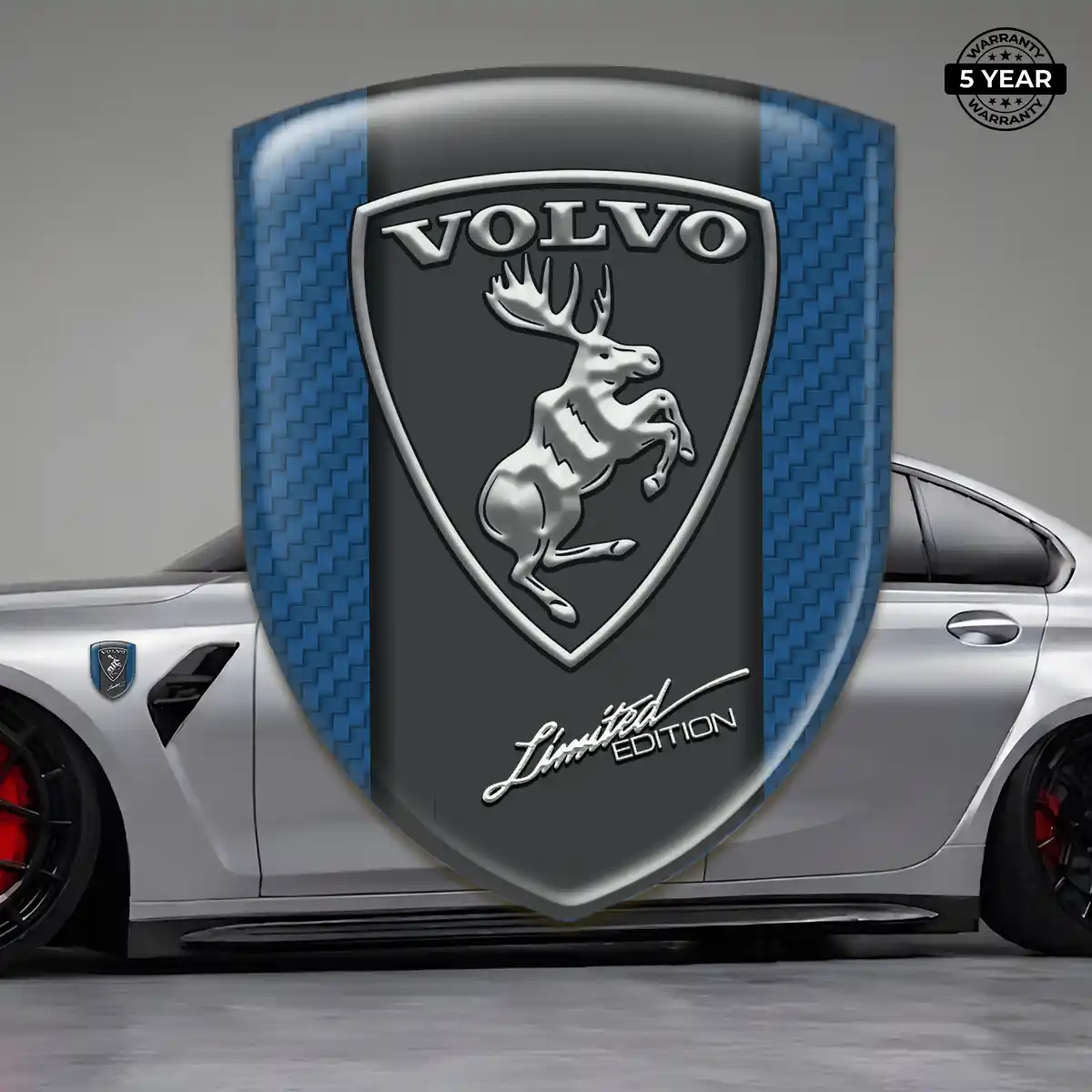 Volvo Car Emblem Sticker Elite Finish