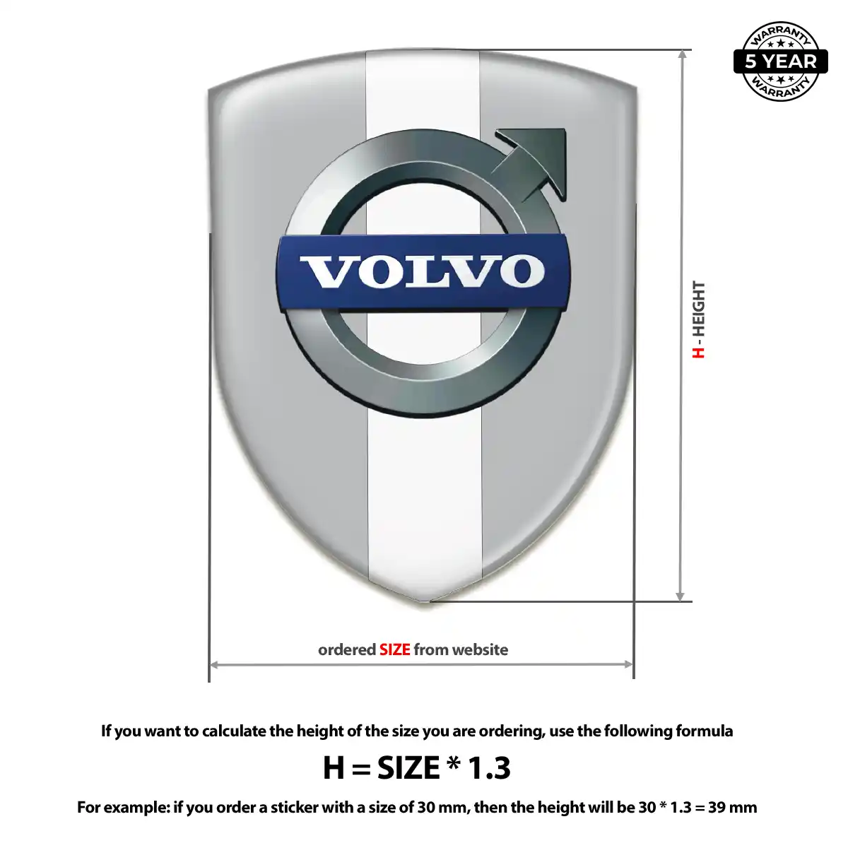 Volvo Car Emblem Sticker Exclusive Series