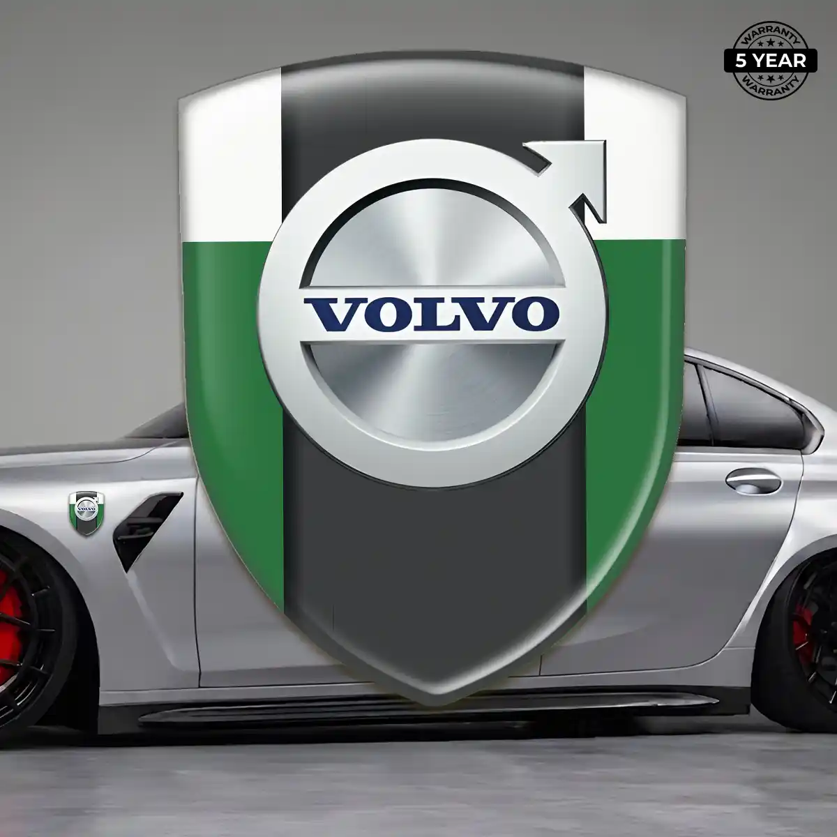 Volvo Car Emblem Sticker Premium Dome