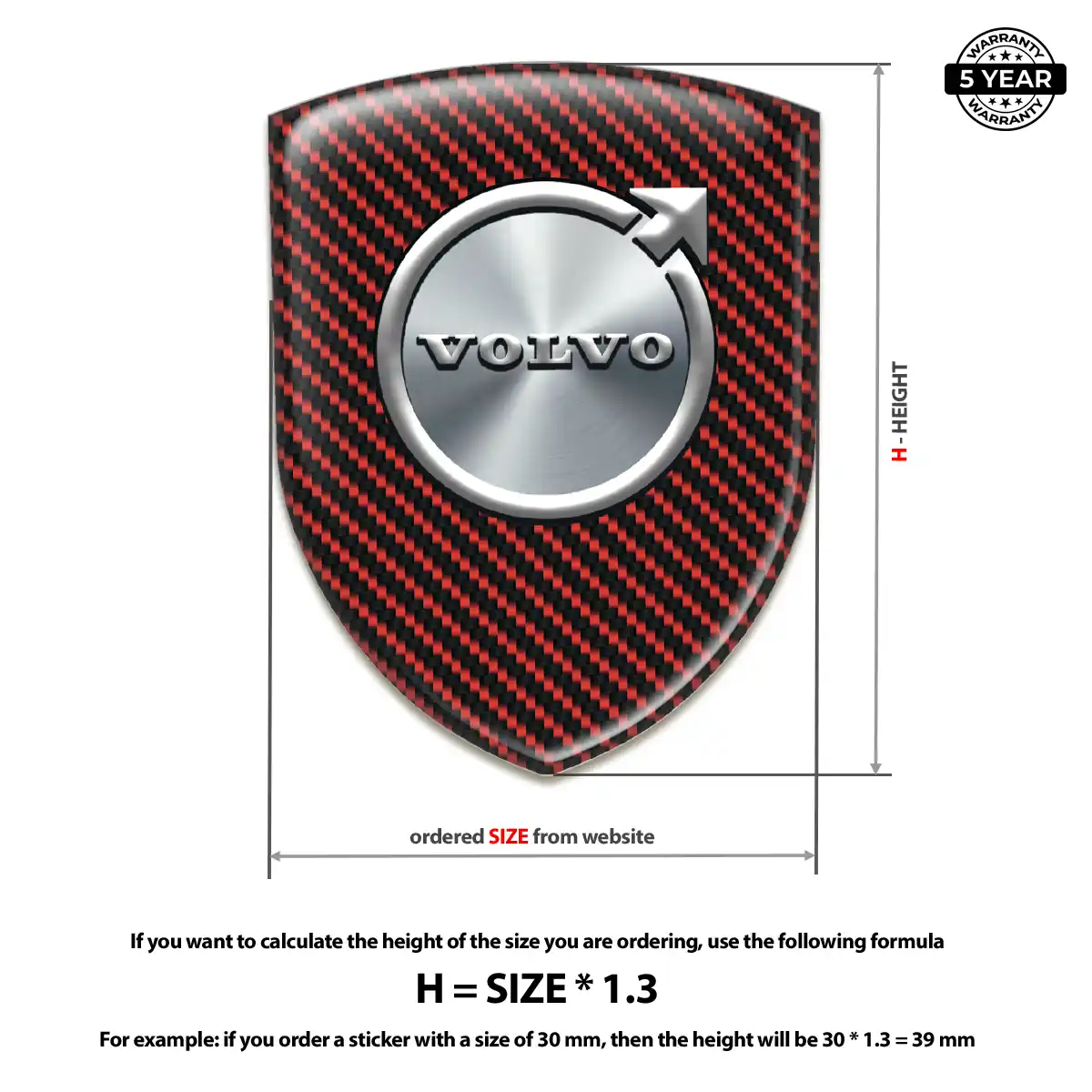 Volvo Car Emblem Sticker Sleek Style