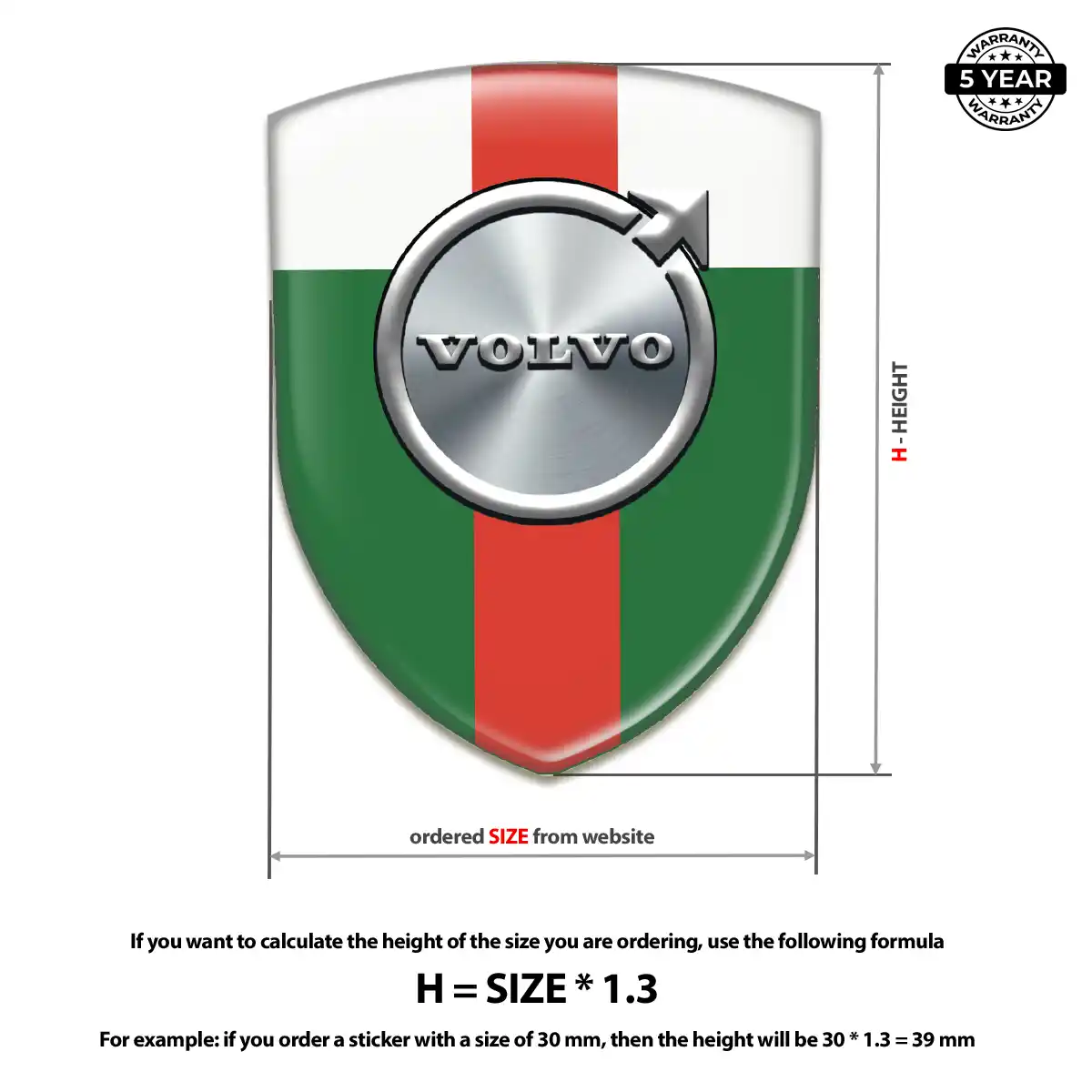 Volvo Car Logo Decal Elite Edition