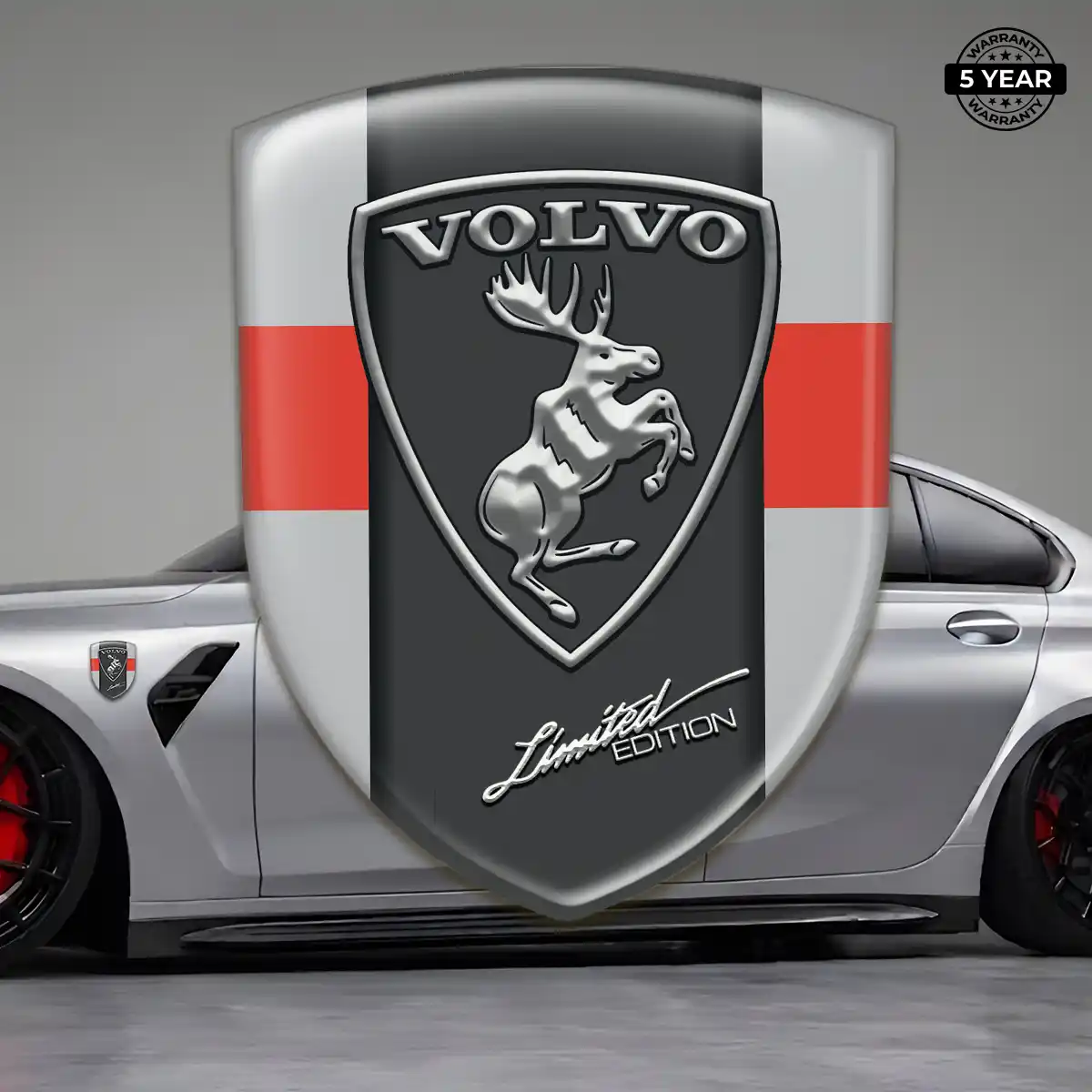 Volvo Car Logo Decal Resin Luxe