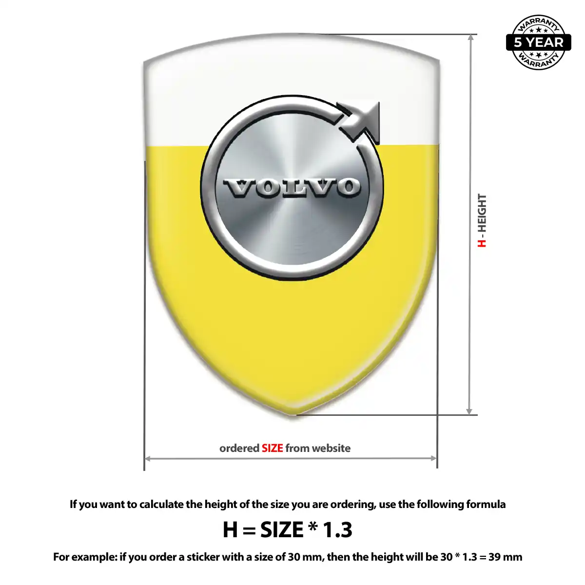 Volvo Car Logo Decal Sleek Style