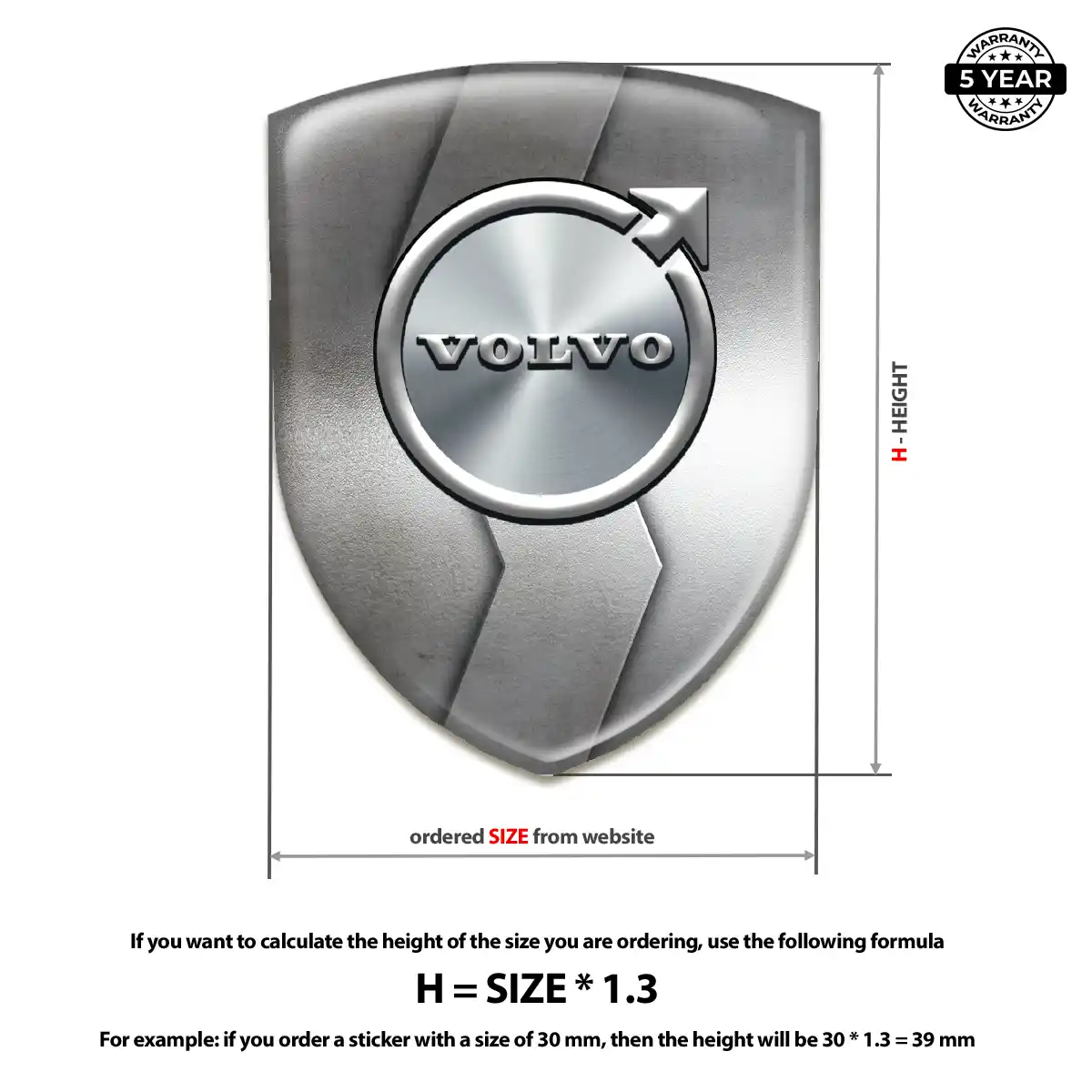 Volvo Car Logo Decal Superior Craft