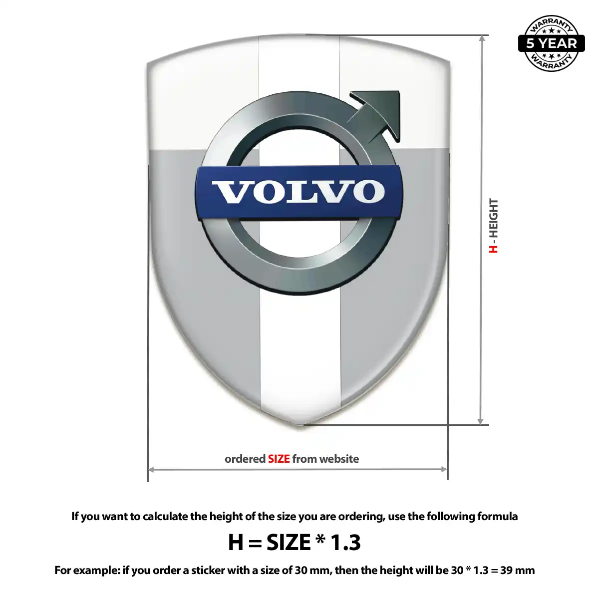 Volvo Crest Emblem Deluxe Edition