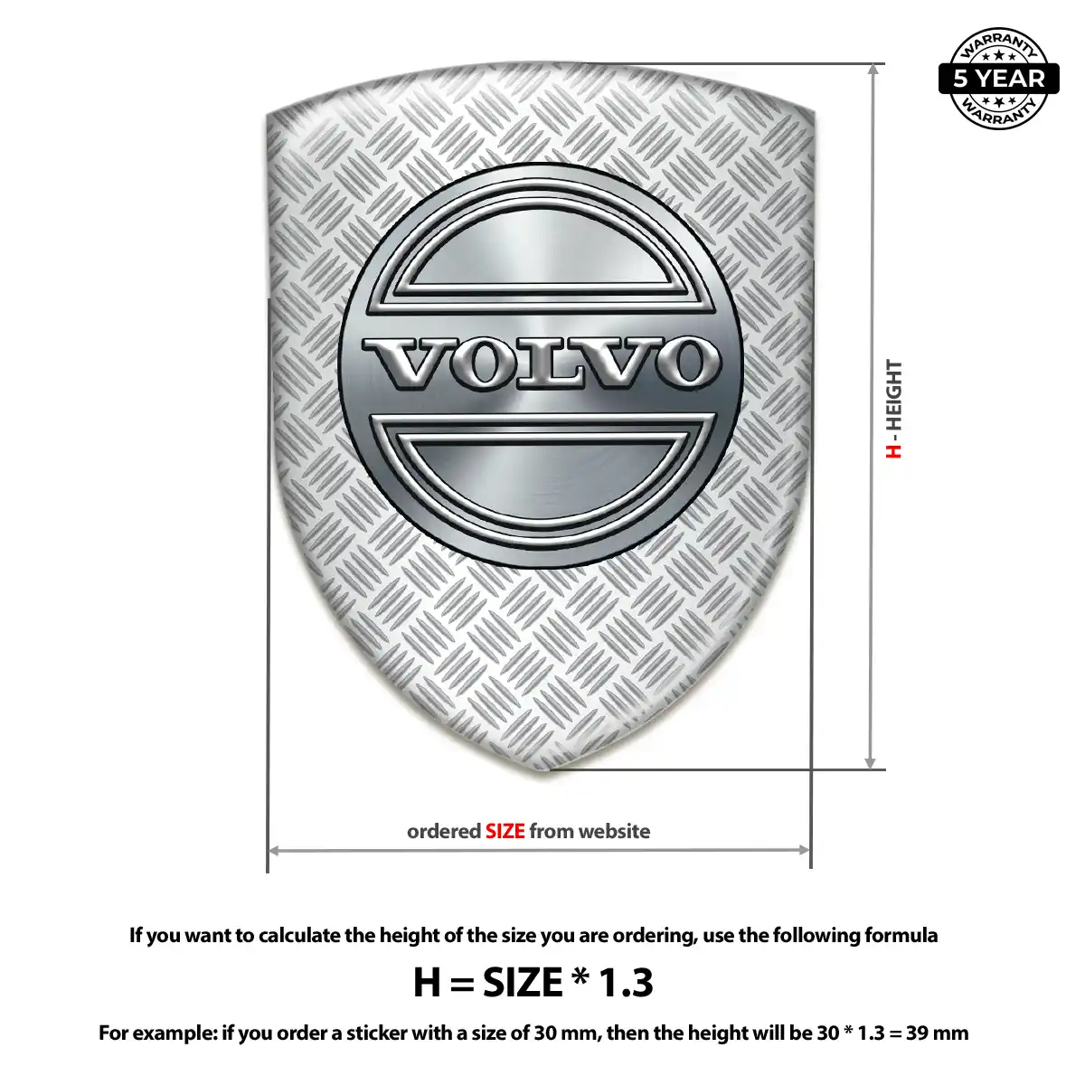 Volvo Crest Emblem Signature Grade