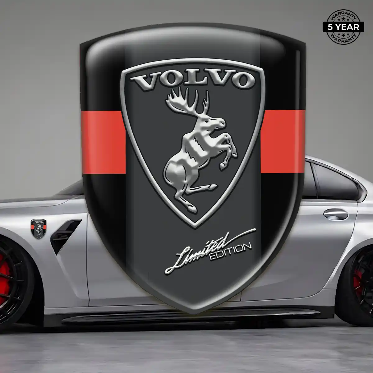 Volvo Crest Logo Emblem Cabin Style