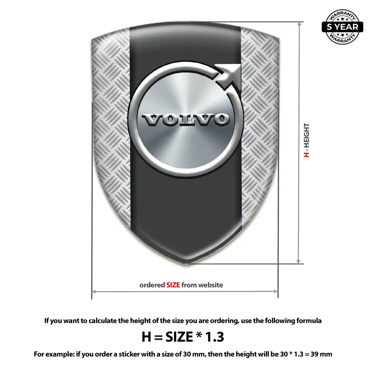 Volvo Crest Logo Emblem Elite Edition