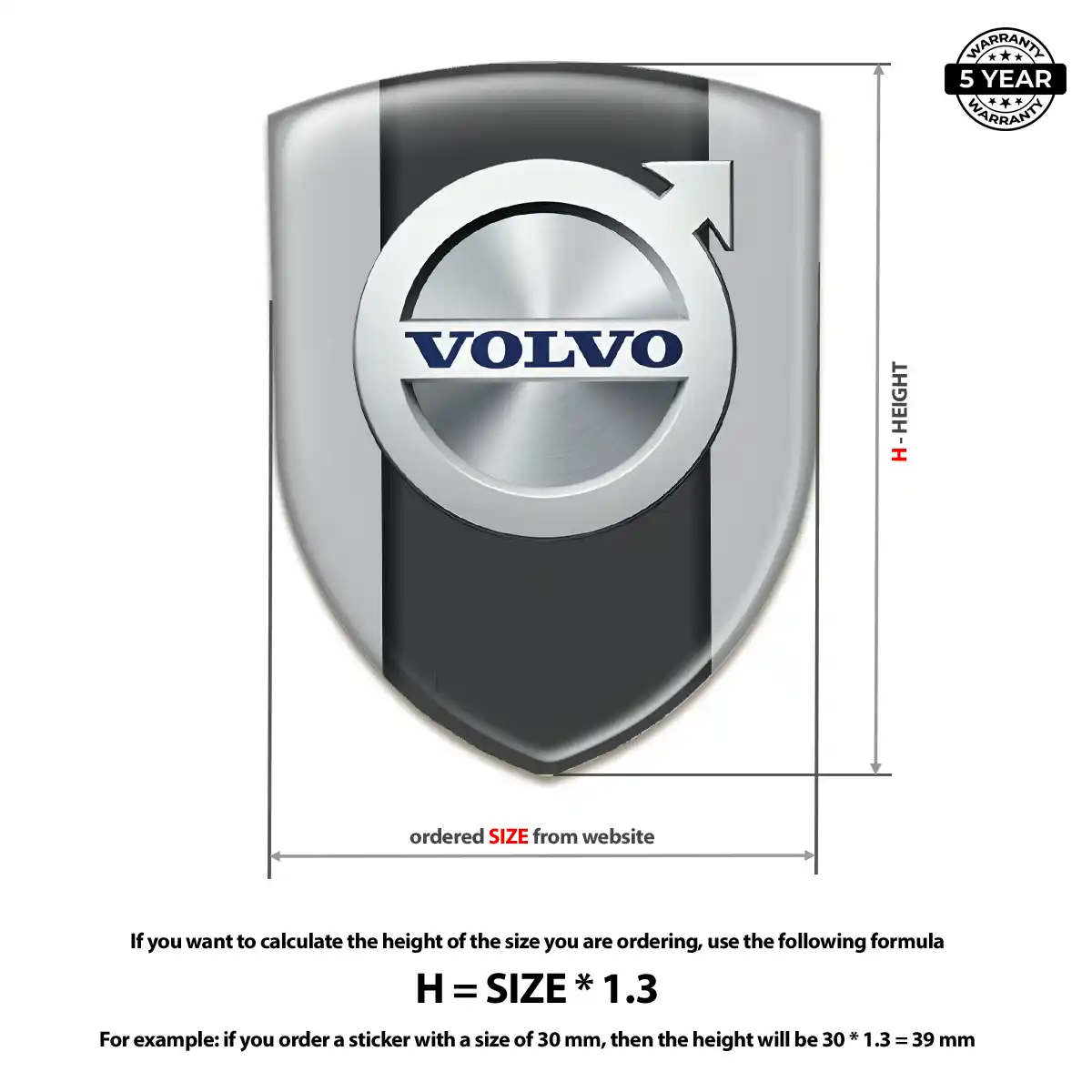 Volvo Crest Logo Emblem Exclusive Series