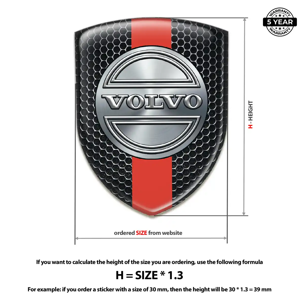 Volvo Crest Logo Emblem Interior Elegance