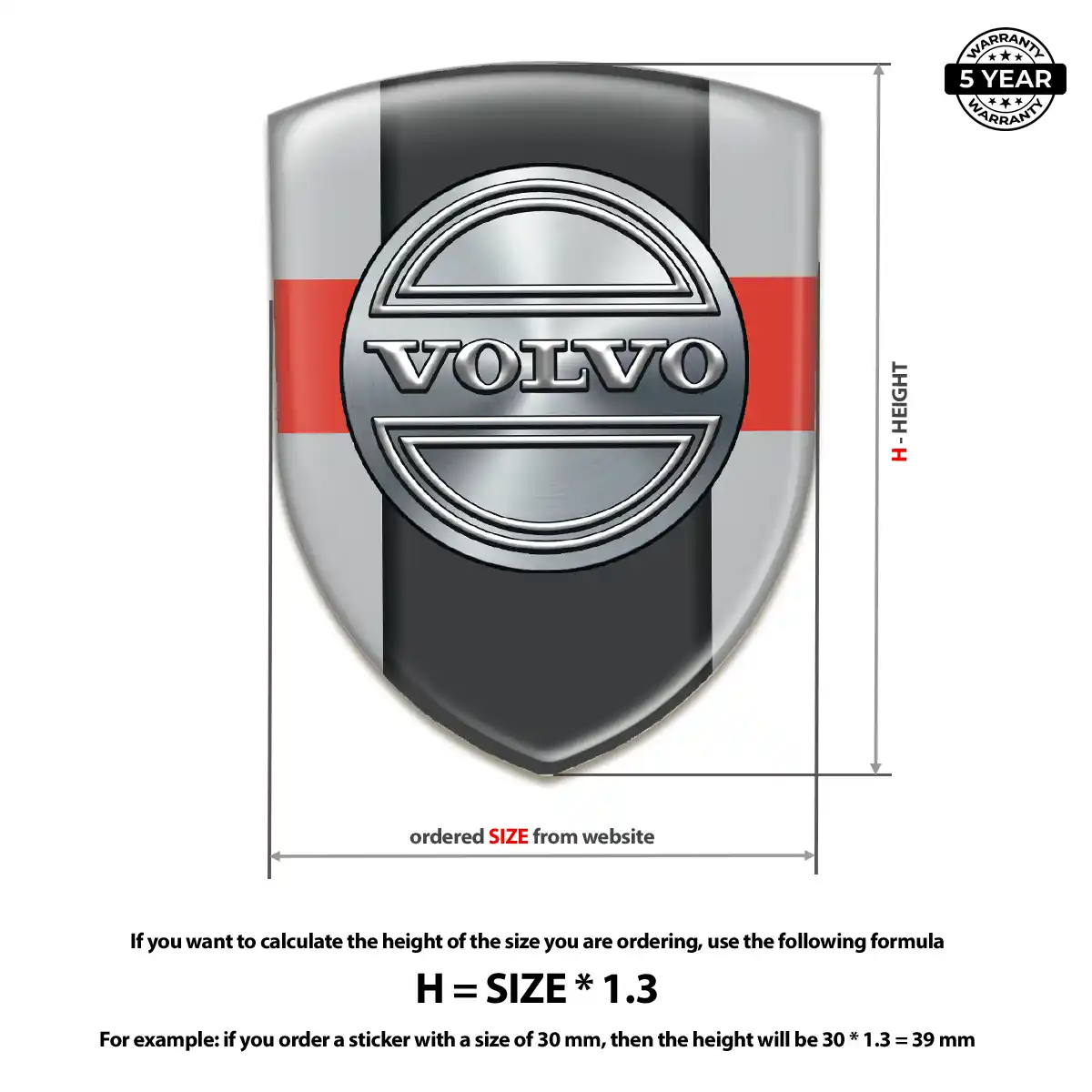 Volvo Crest Logo Emblem Noble Edition