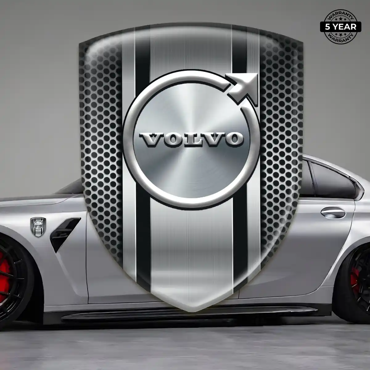 Volvo Crest Logo Emblem Outer Style