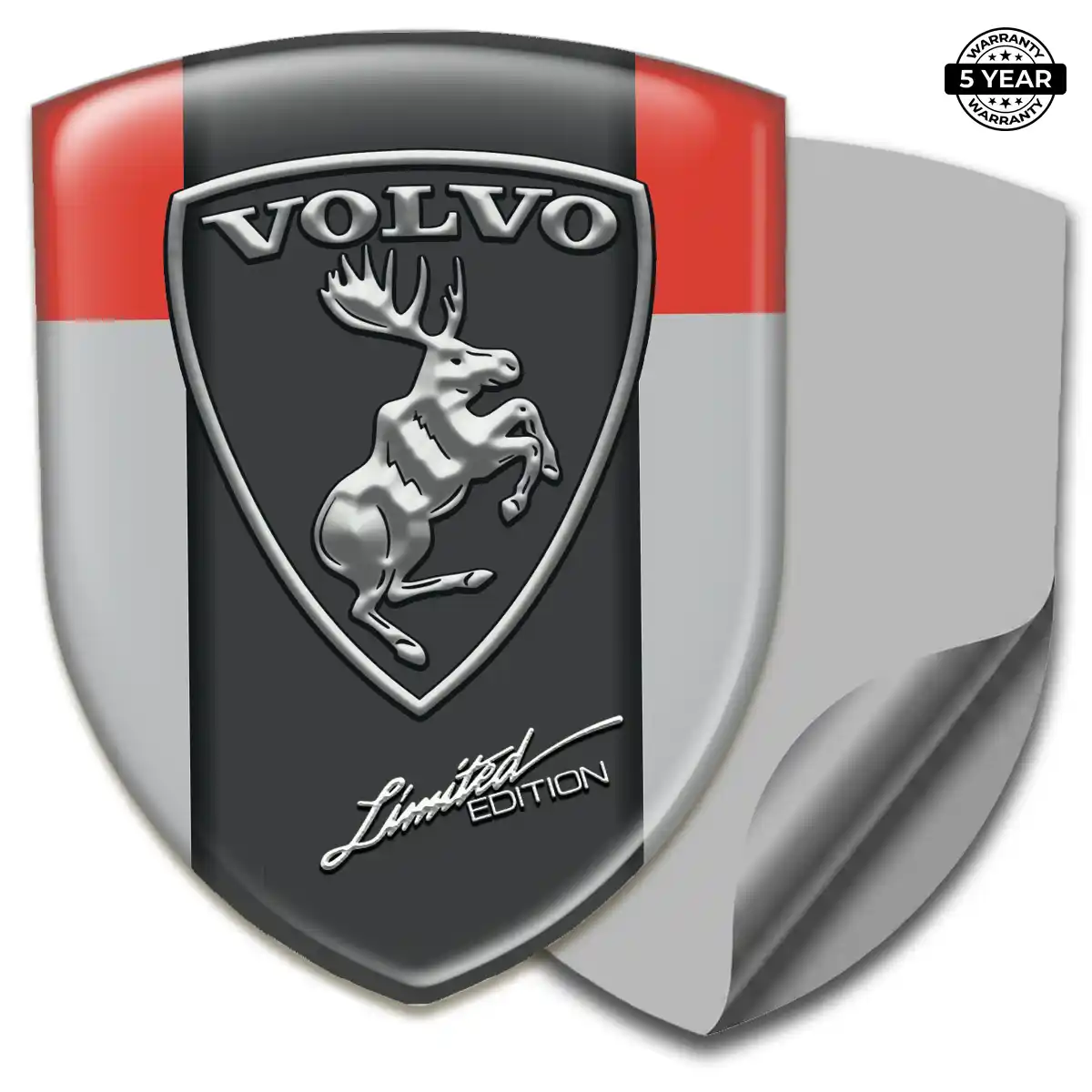 Volvo Crest Logo Emblem Premium Dome
