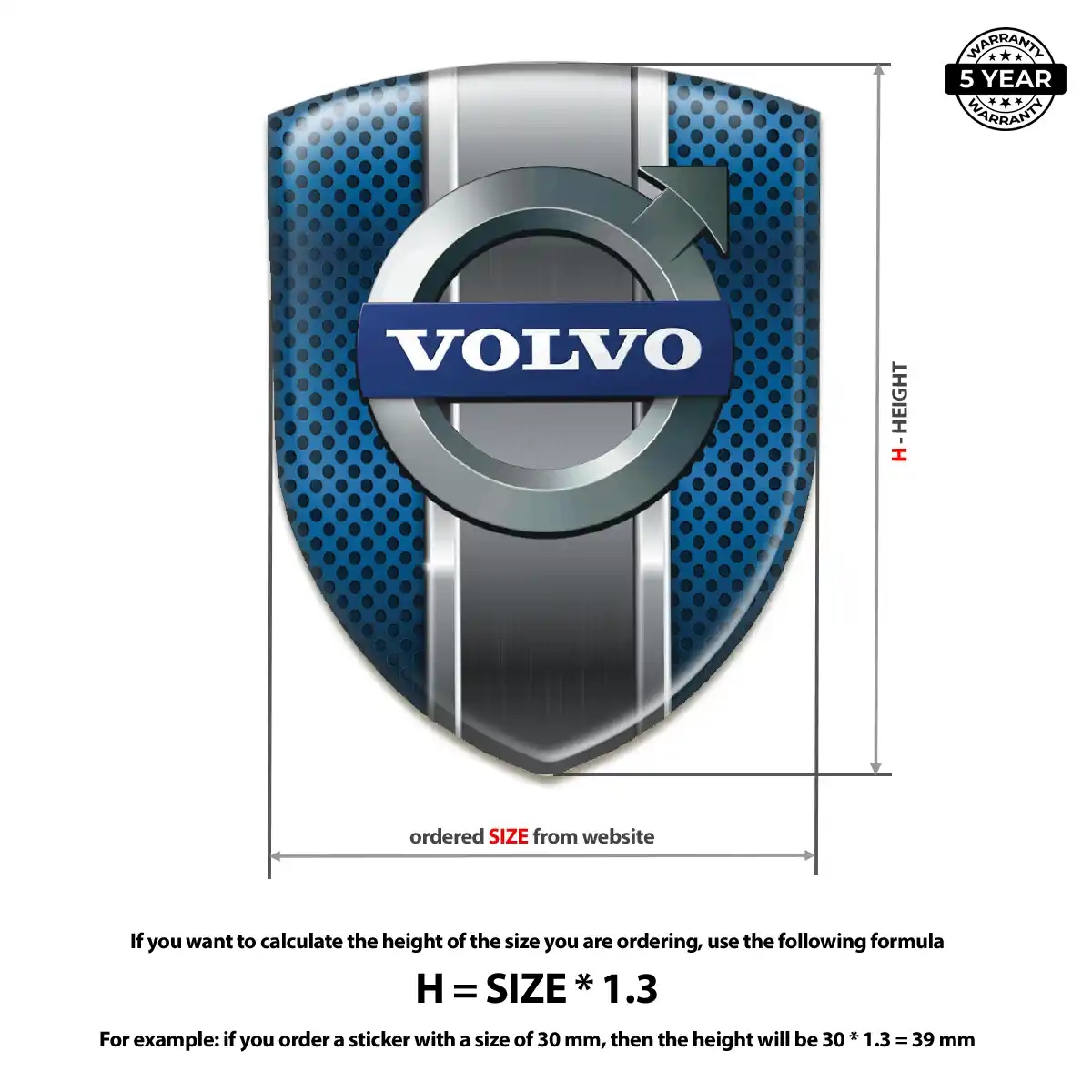 Volvo Crest Logo Emblem Prestige Line