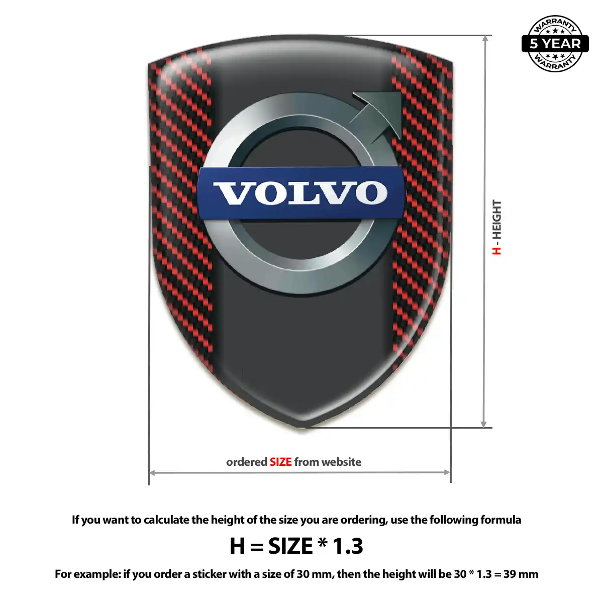 Volvo Crest Logo Emblem Prime Quality