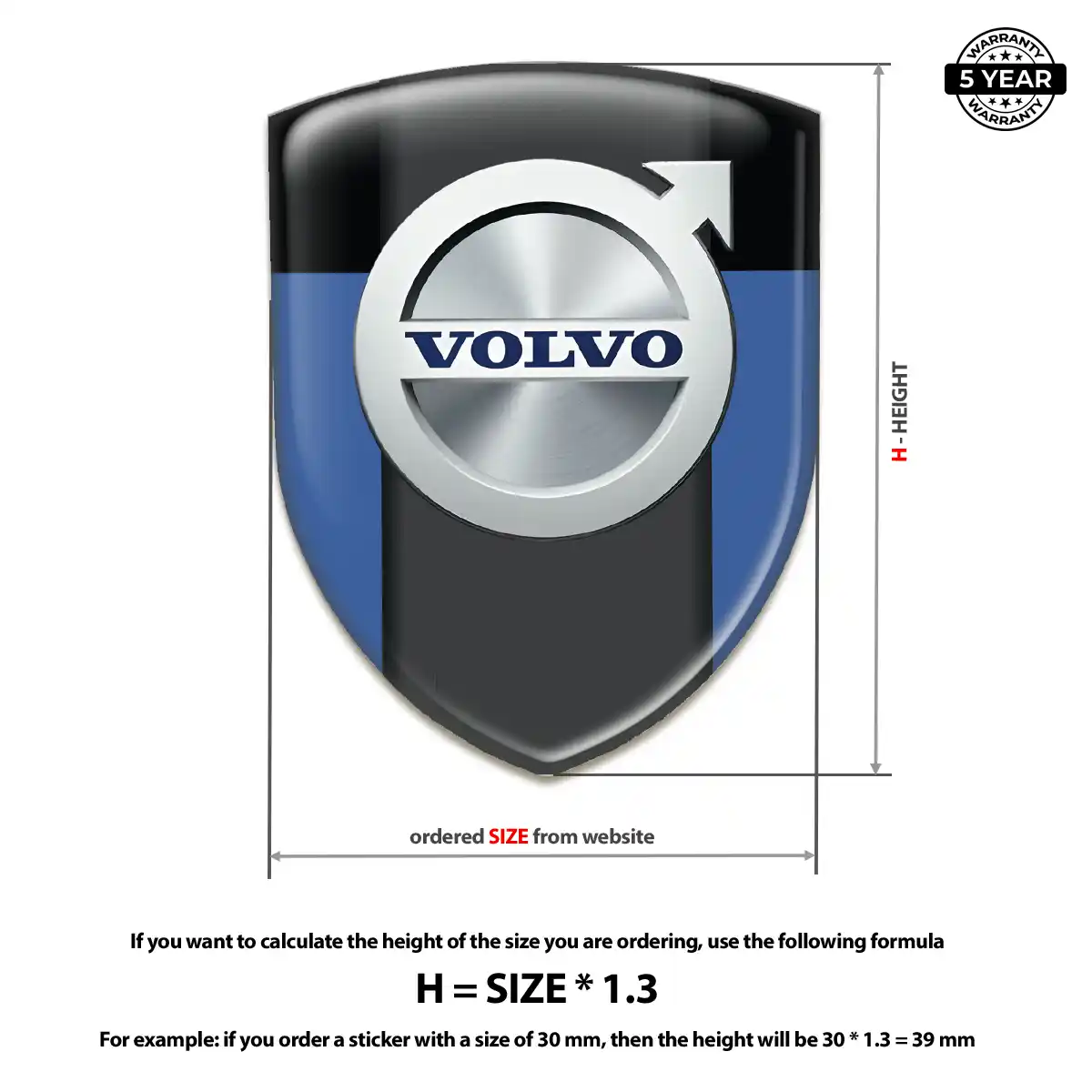 Volvo Crest Logo Emblem Signature Grade
