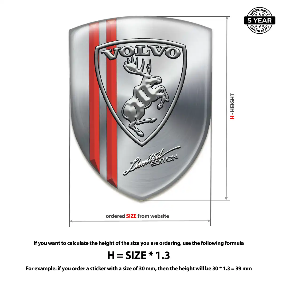 Volvo Crest Logo Emblem Superior Craft