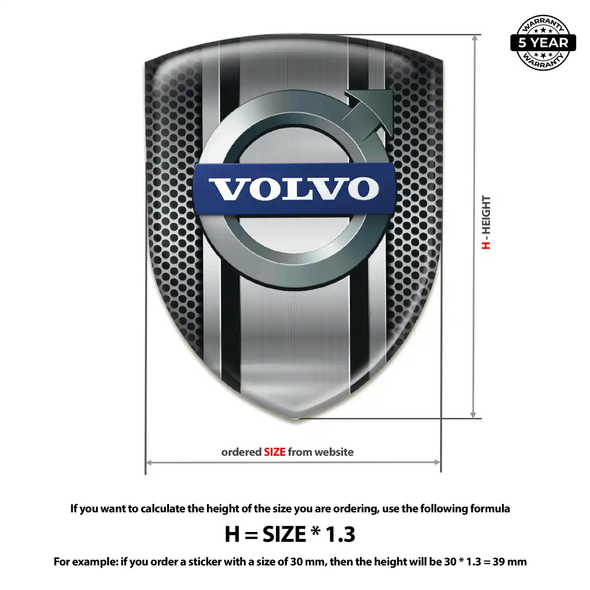 Volvo Domed Badge Elite Edition