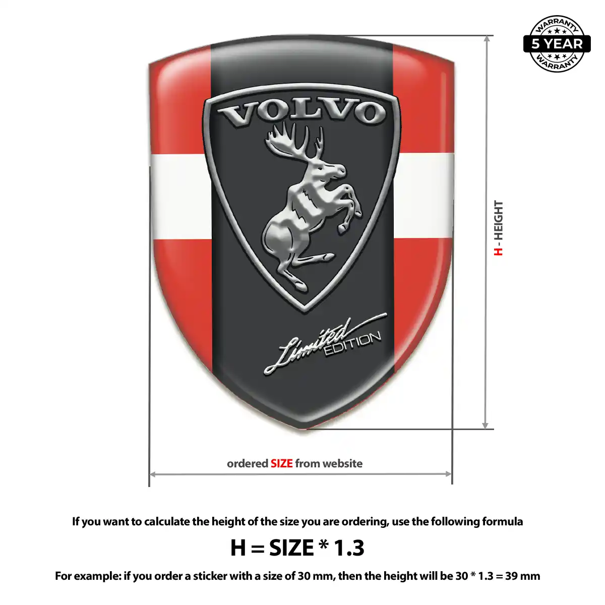 Volvo Domed Badge Interior Elegance