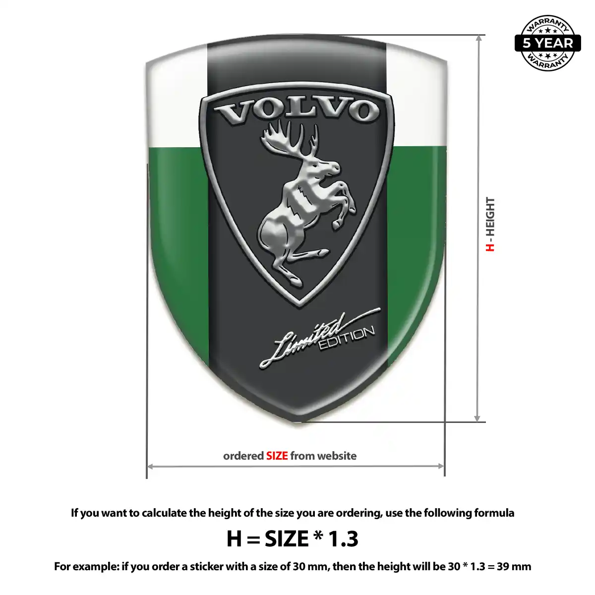 Volvo Domed Badge Interior Luxe