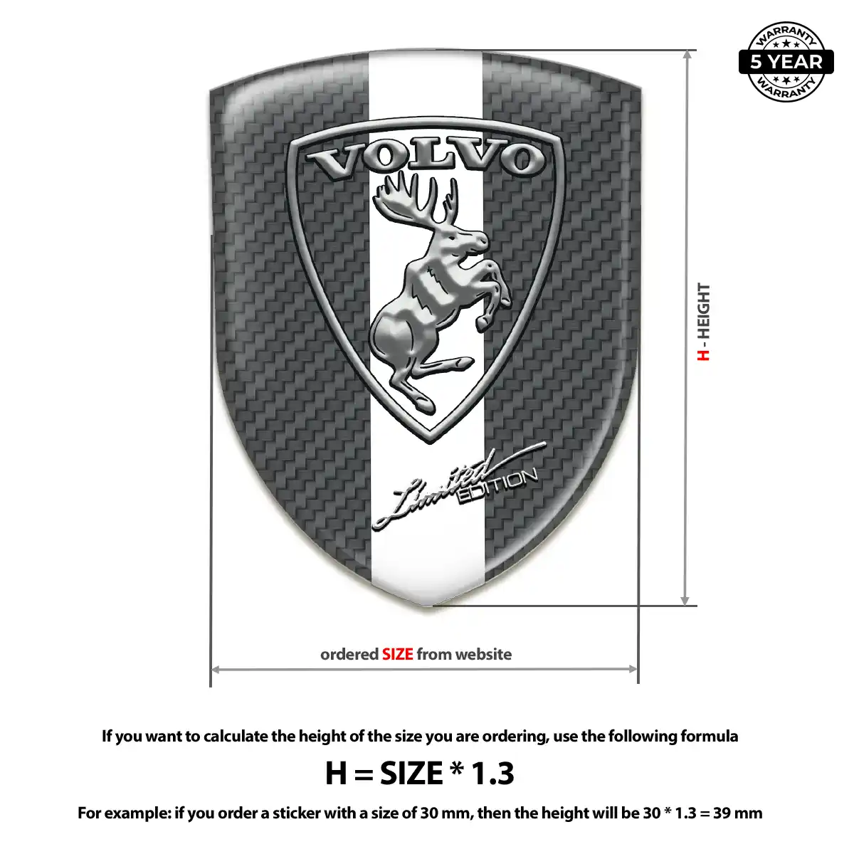 Volvo Domed Badge Noble Edition