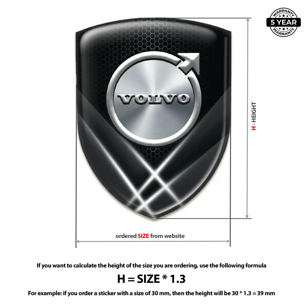 Volvo Domed Badge Opulent Line