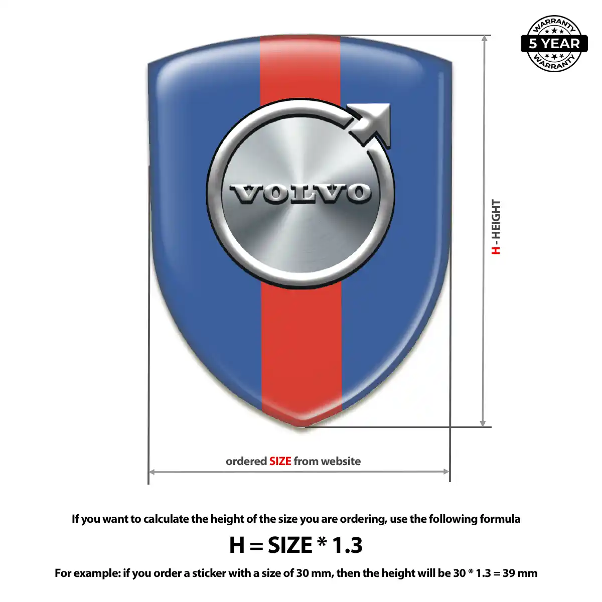 Volvo Domed Badge Prime Quality