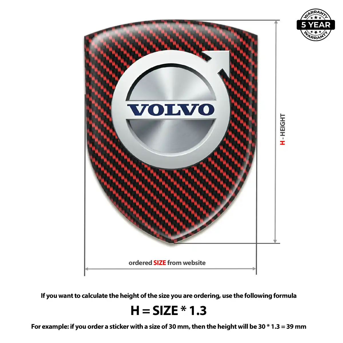 Volvo Domed Badge Refined Design