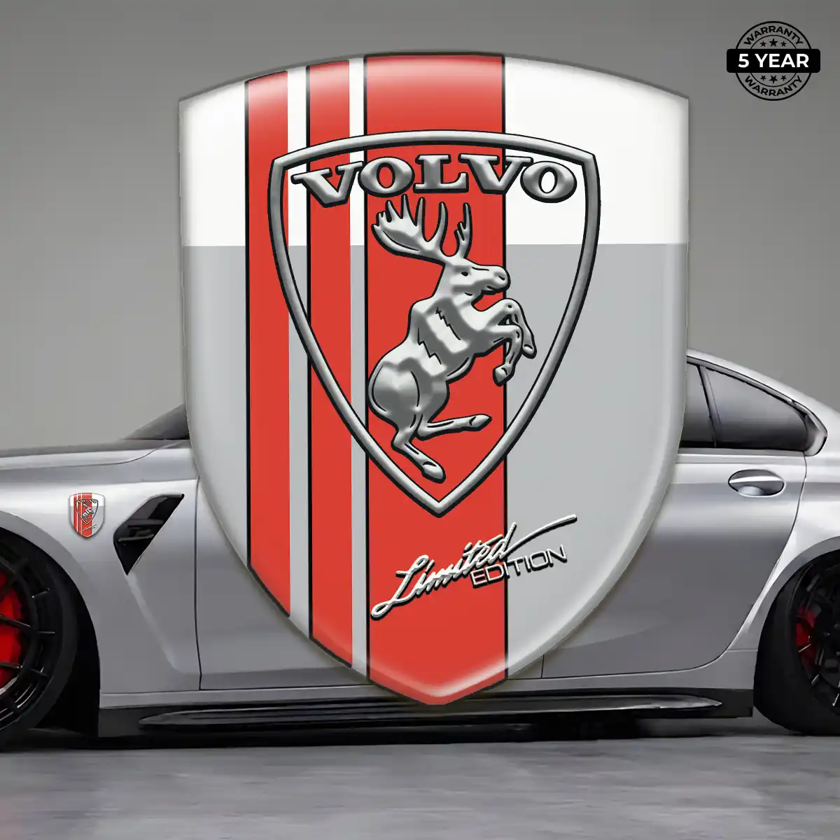 Volvo Domed Badge Sleek Style
