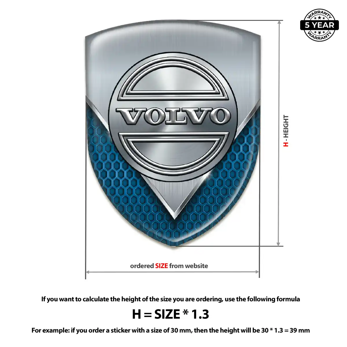 Volvo Domed Badge Superior Craft