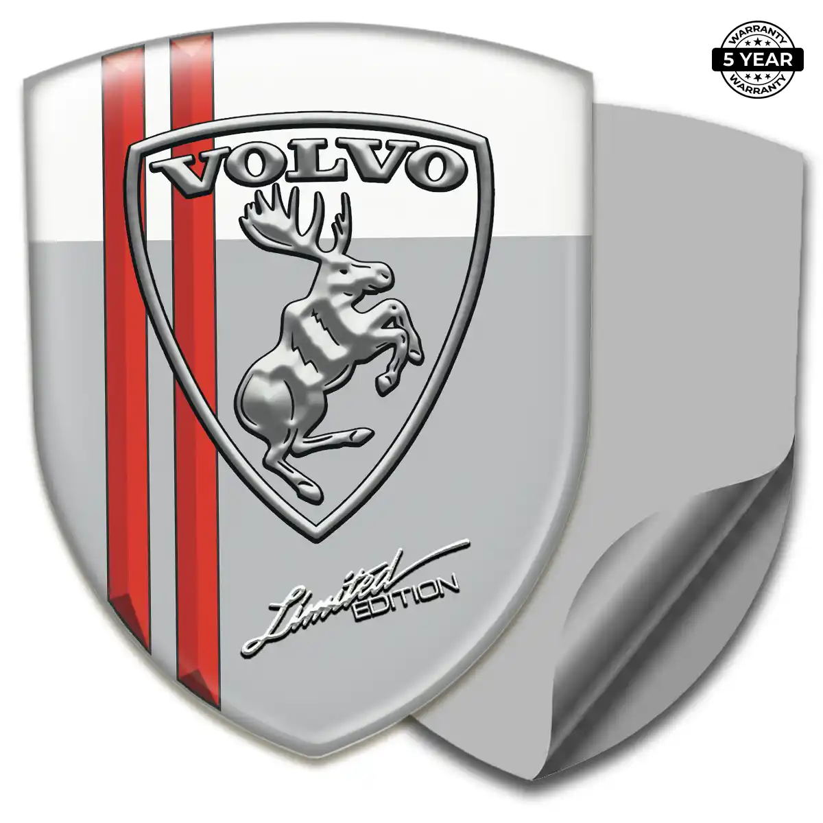 Volvo Domed Car Sticker Refined Design