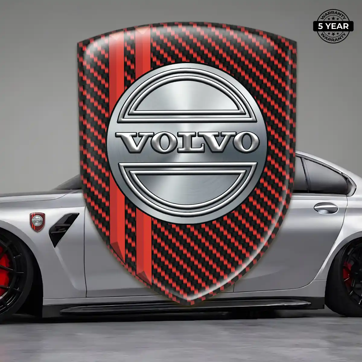 Volvo Domed Car Sticker Resin Elite