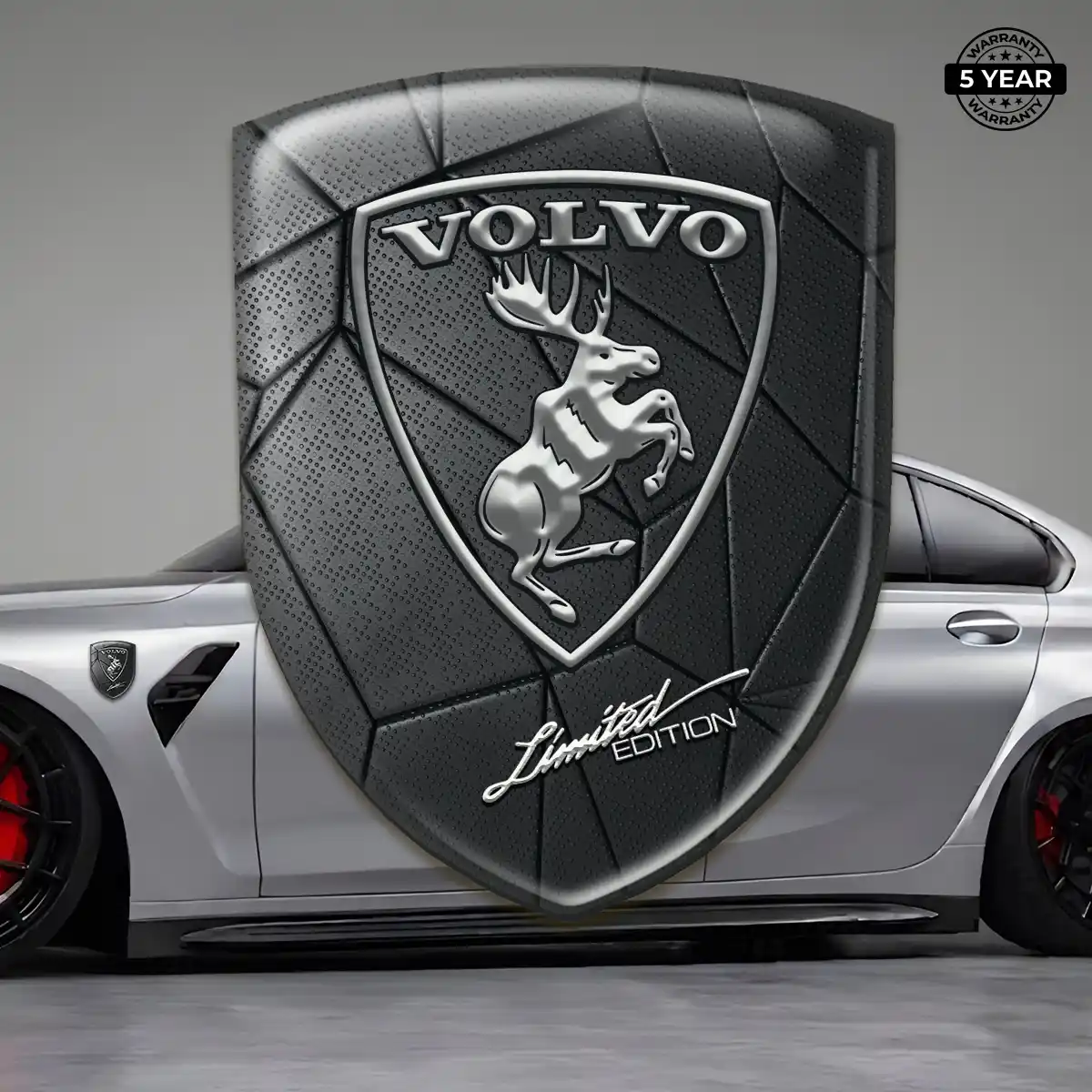 Volvo Domed Car Sticker Resin Luxe
