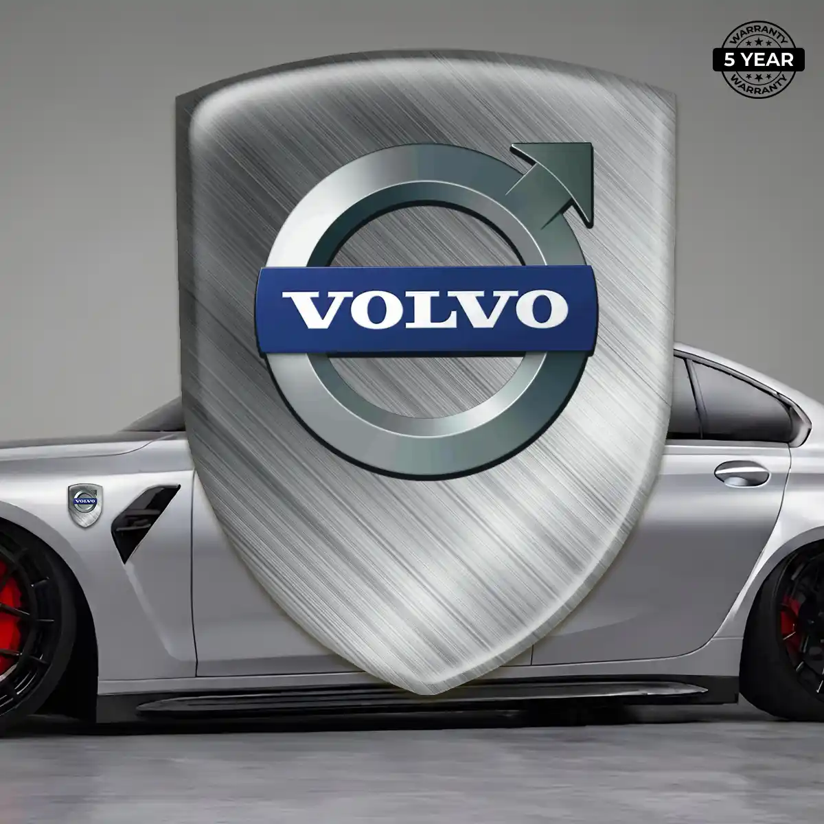 Volvo Domed Car Sticker Sleek Style