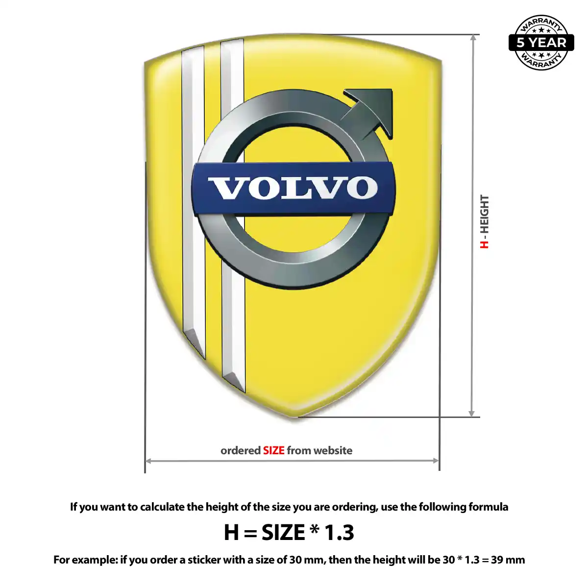 Volvo Domed Decal Elite Edition