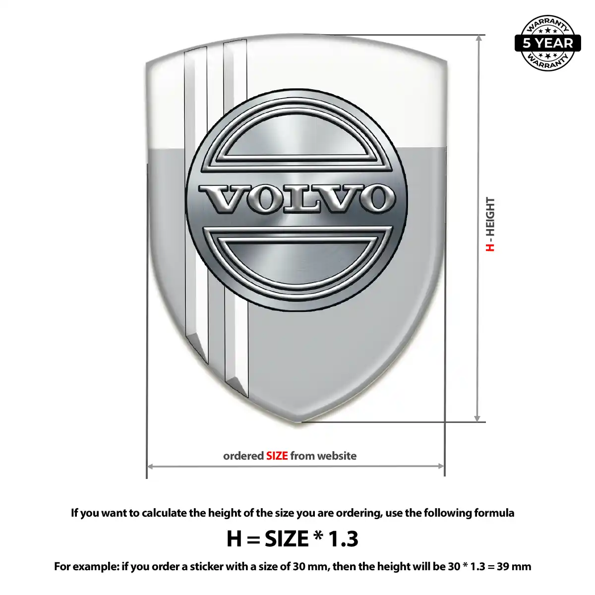 Volvo Domed Decal Exclusive Series