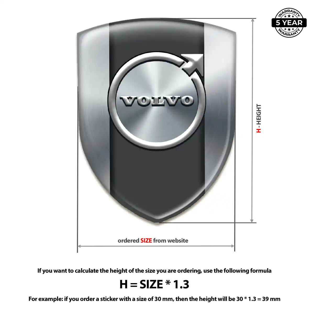 Volvo Domed Decal Opulent Line