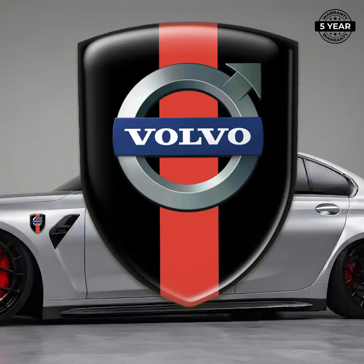 Volvo Domed Decal Refined Design