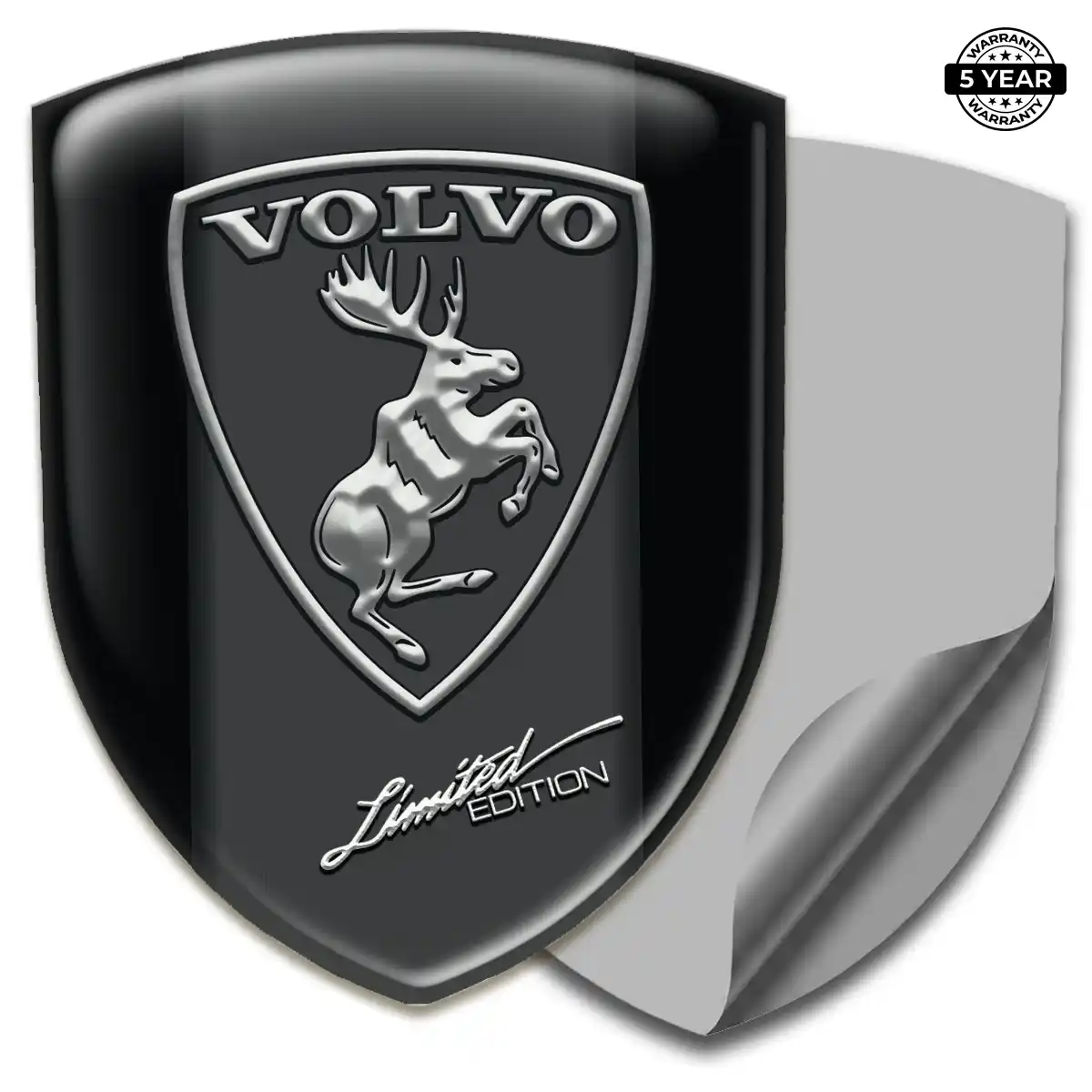 Volvo Domed Decal Sleek Style
