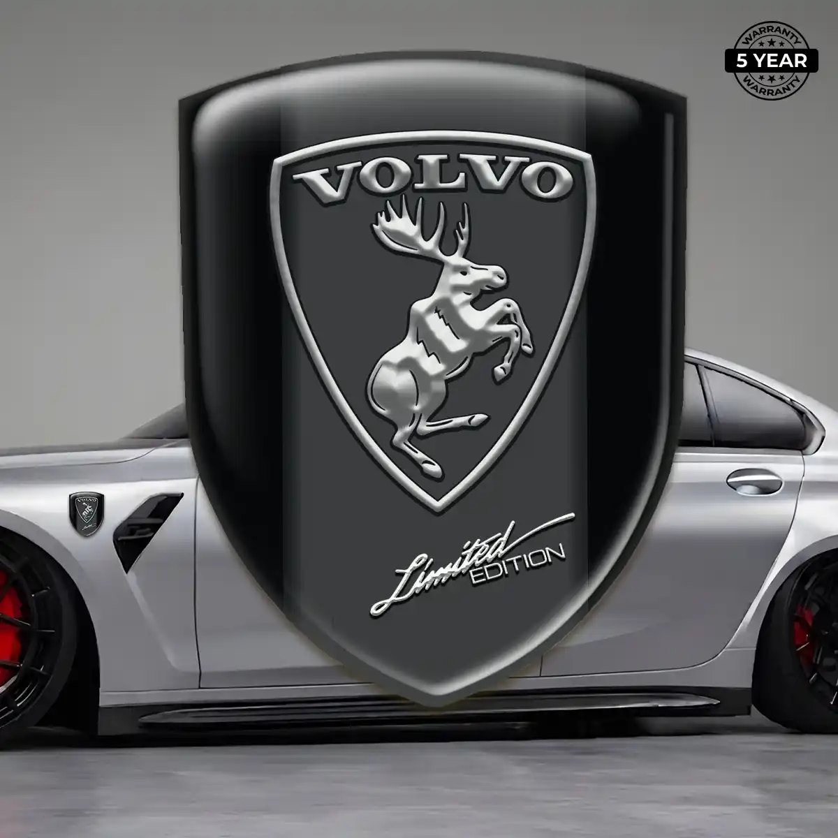 Volvo Domed Decal Sleek Style