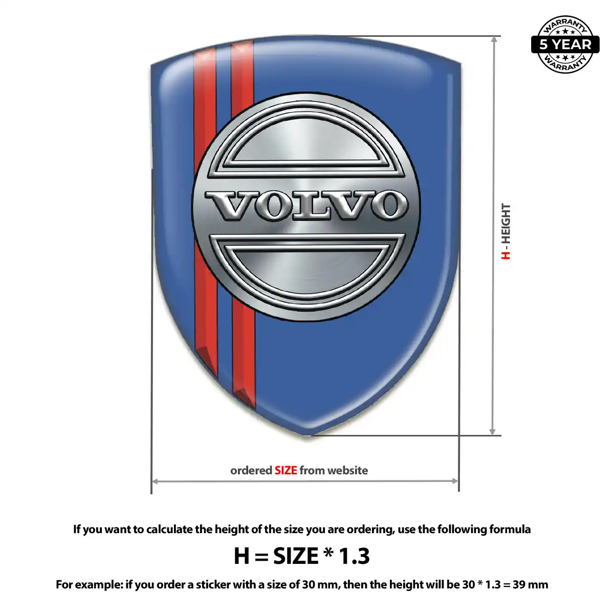 Volvo Domed Decal Superior Craft