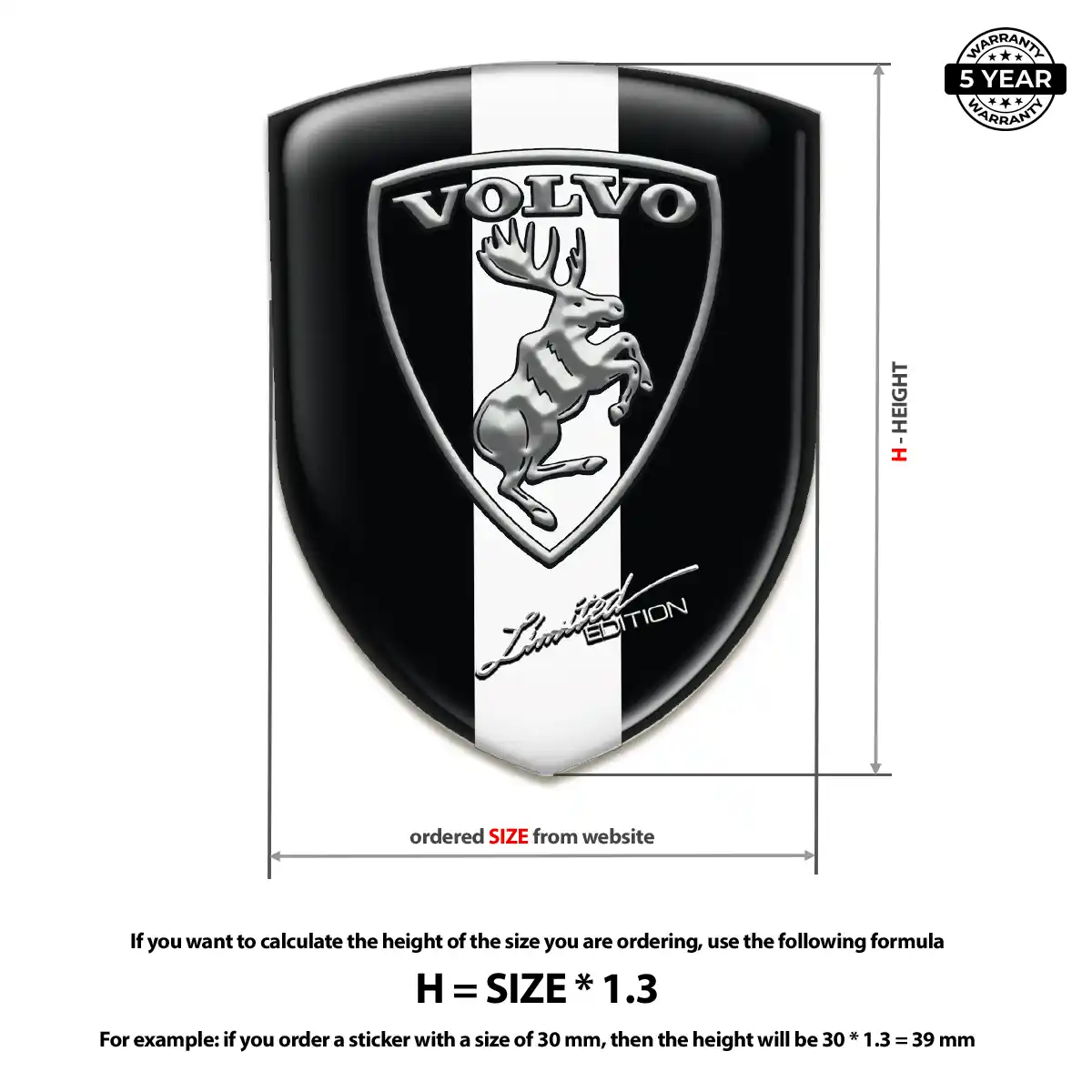 Volvo Domed Emblem Elite Edition