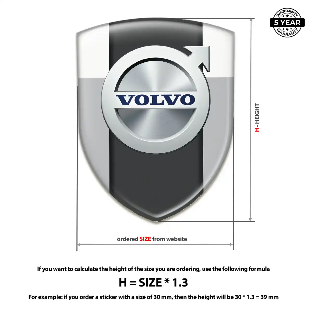 Volvo Domed Emblem Interior Elegance