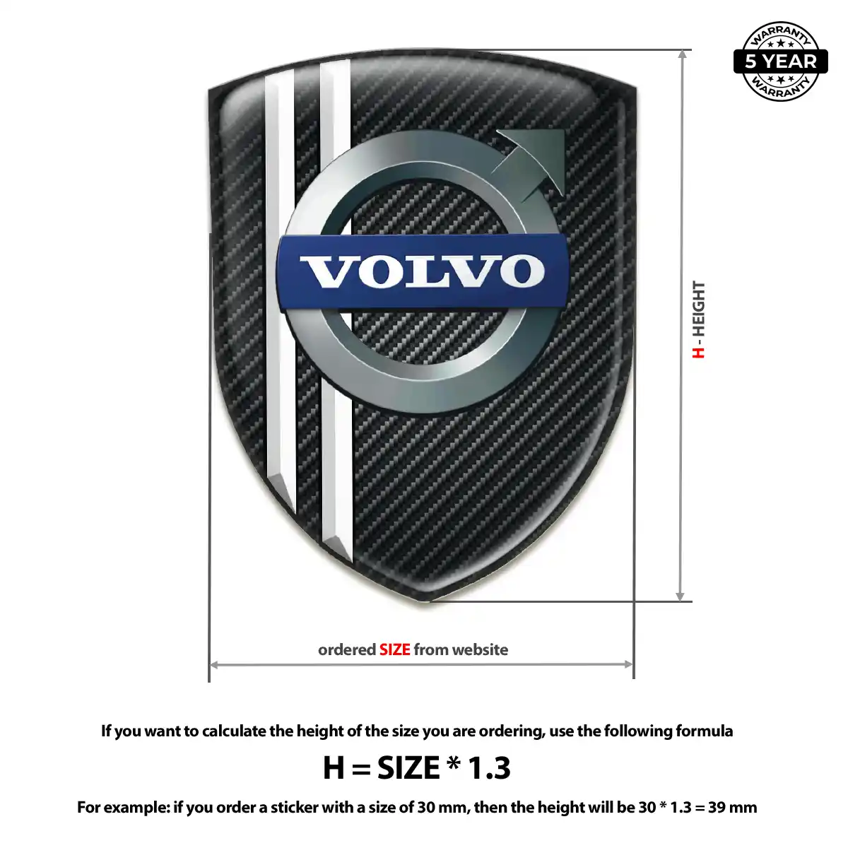 Volvo Domed Emblem Interior Luxe