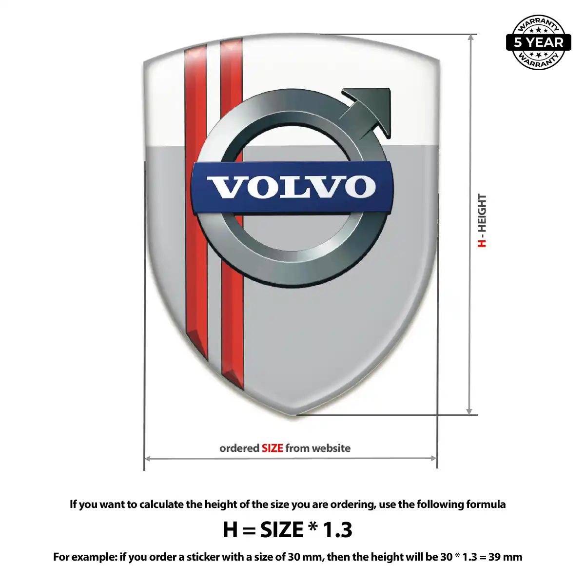 Volvo Domed Emblem Opulent Line