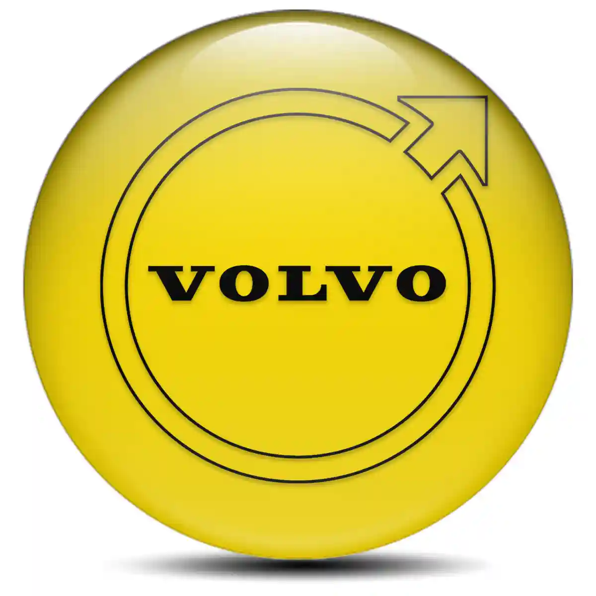 Volvo Domed Emblem Self-Adhesive Refined Design