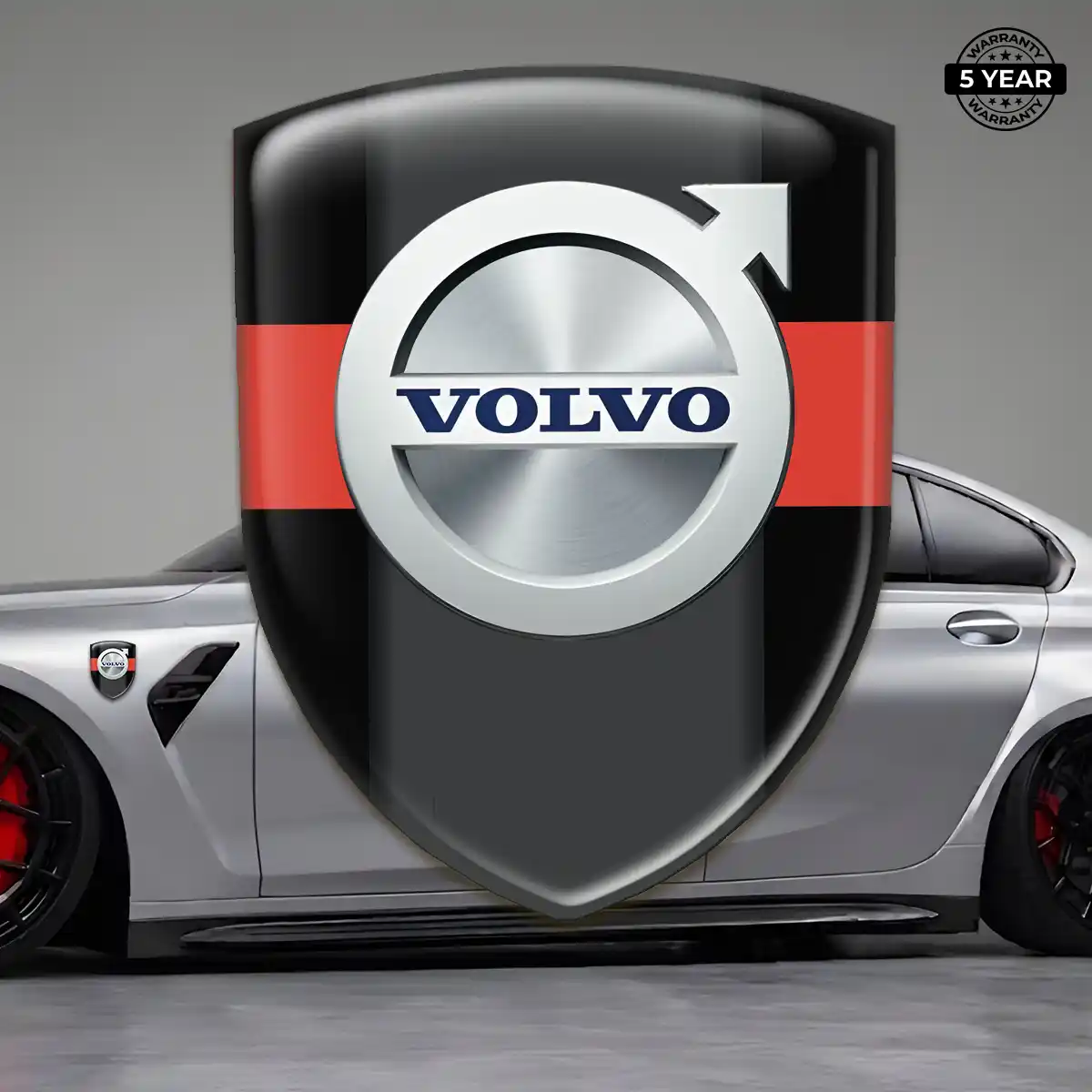 Volvo Domed Logo Decal Elite Finish