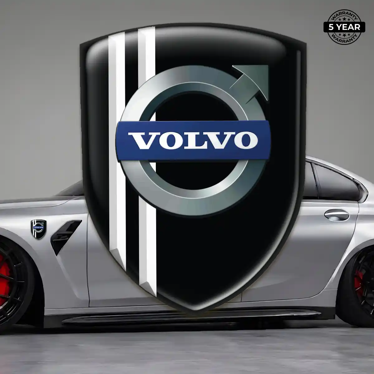 Volvo Domed Logo Decal Interior Luxe