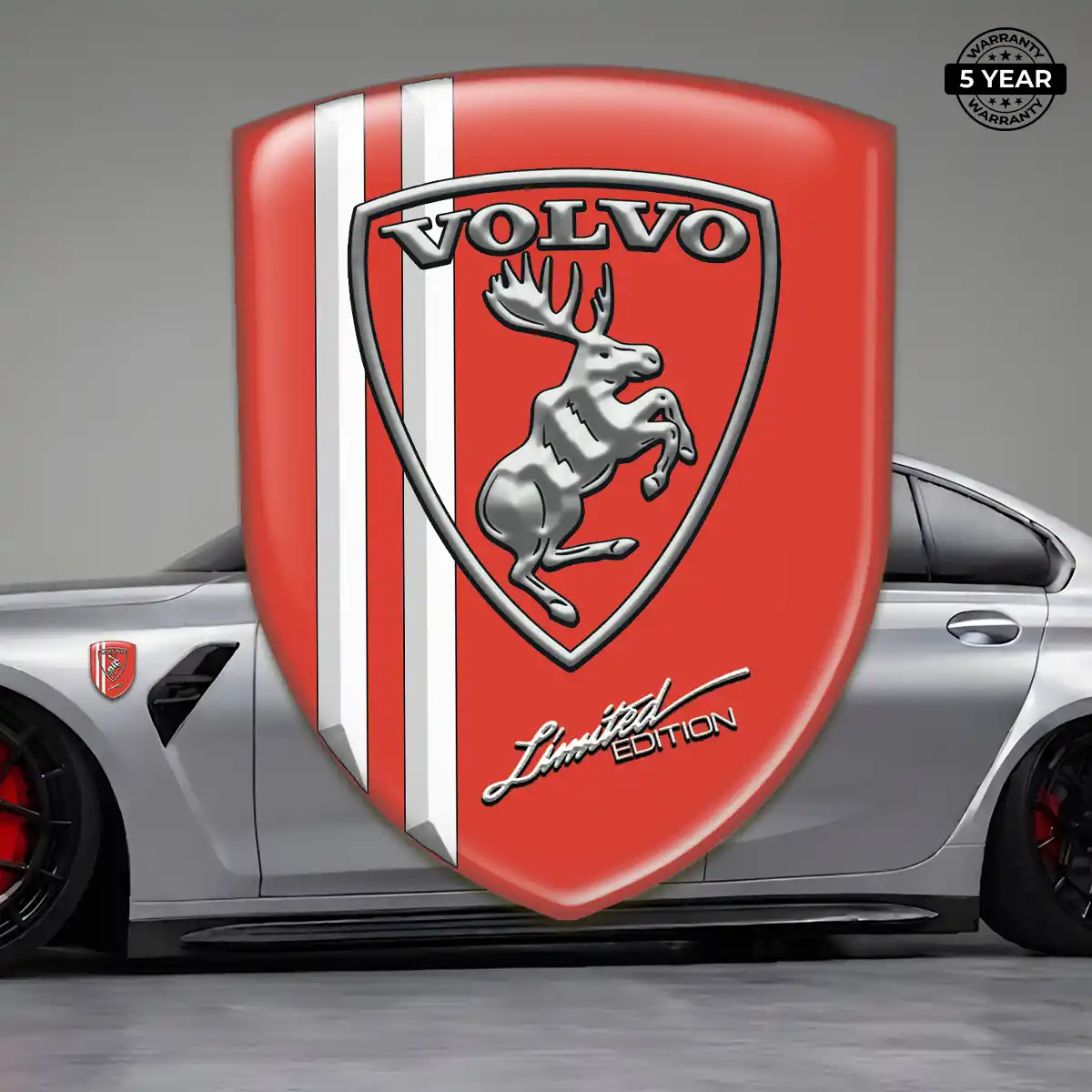 Volvo Domed Logo Decal Prime Quality