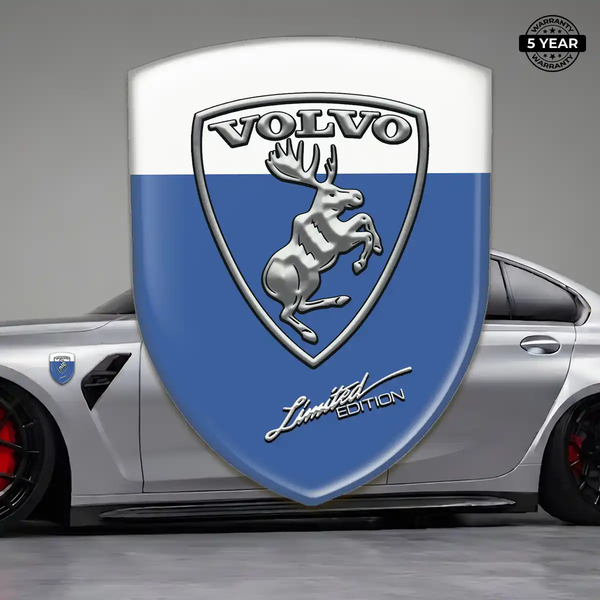 Volvo Domed Logo Decal Refined Design